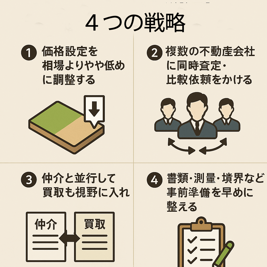 3ヶ月以内に土地を売却するための4つの戦略